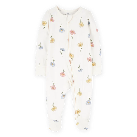 Pyjama dors-bien PurelySoft zippé floral bébé fille