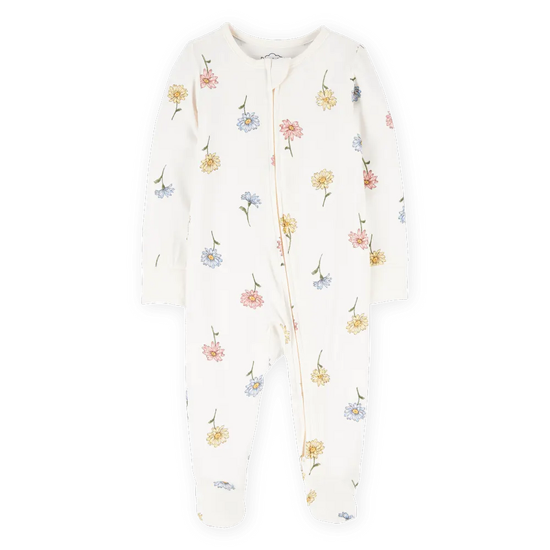Pyjama dors-bien PurelySoft zippé floral bébé fille