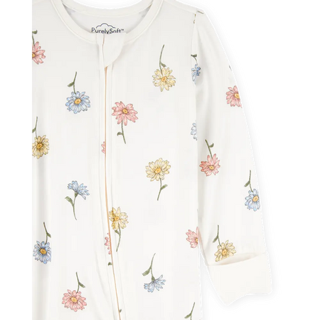 Pyjama dors-bien PurelySoft zippé floral bébé fille