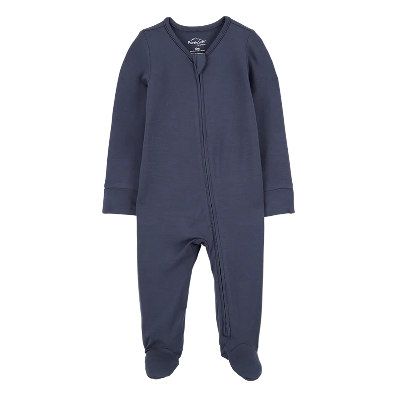 Grenouillère PurelySoft Zippé Bébé Garçon Carter's - Bleu Marine