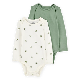 Lot de 2 bodys manches longues PurelySoft bébé