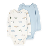 Lot de 2 bodys manches longues PurelySoft bébé garçon