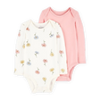 Lot de 2 bodys manches longues PurelySoft bébé fille