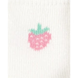 Lot de 6 paires de chaussons fruits bébé fille
