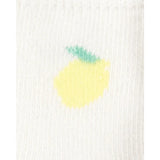 Lot de 6 paires de chaussons fruits bébé fille