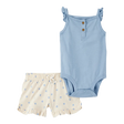 Ensemble body et short coquillage bébé fille