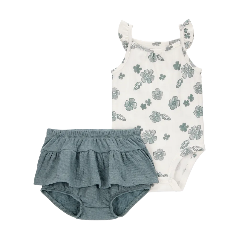 Carter's Baby Girl Floral Bodysuit & Shorts Set