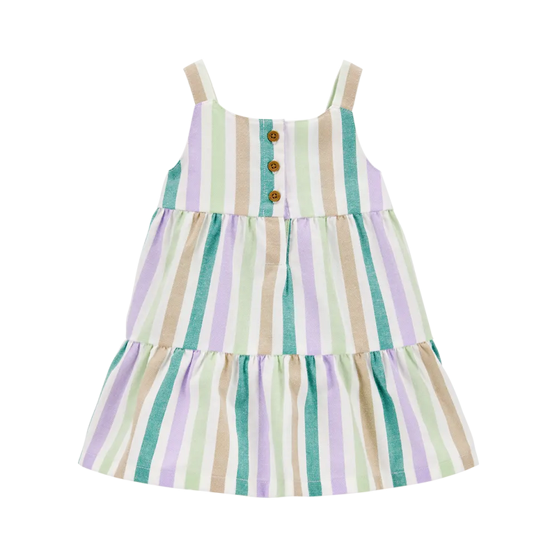 Carter's Baby Girl Striped Dress - Multi