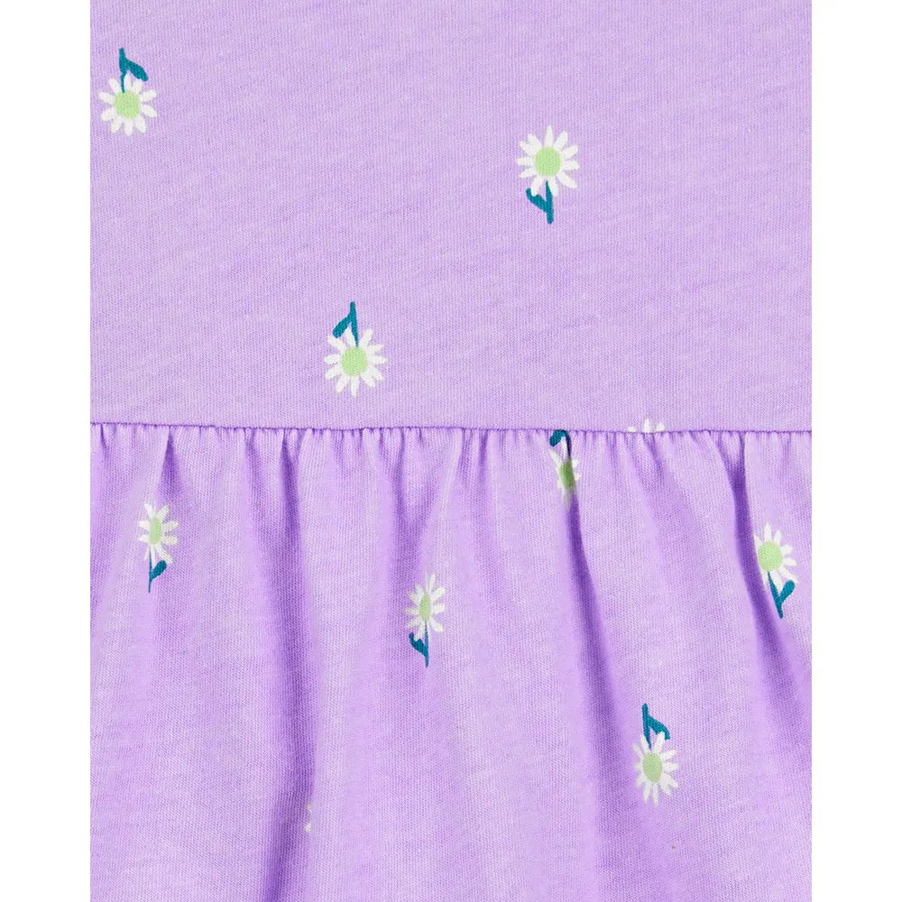 Body-vestido para bebé niña Carter's - Morado floral