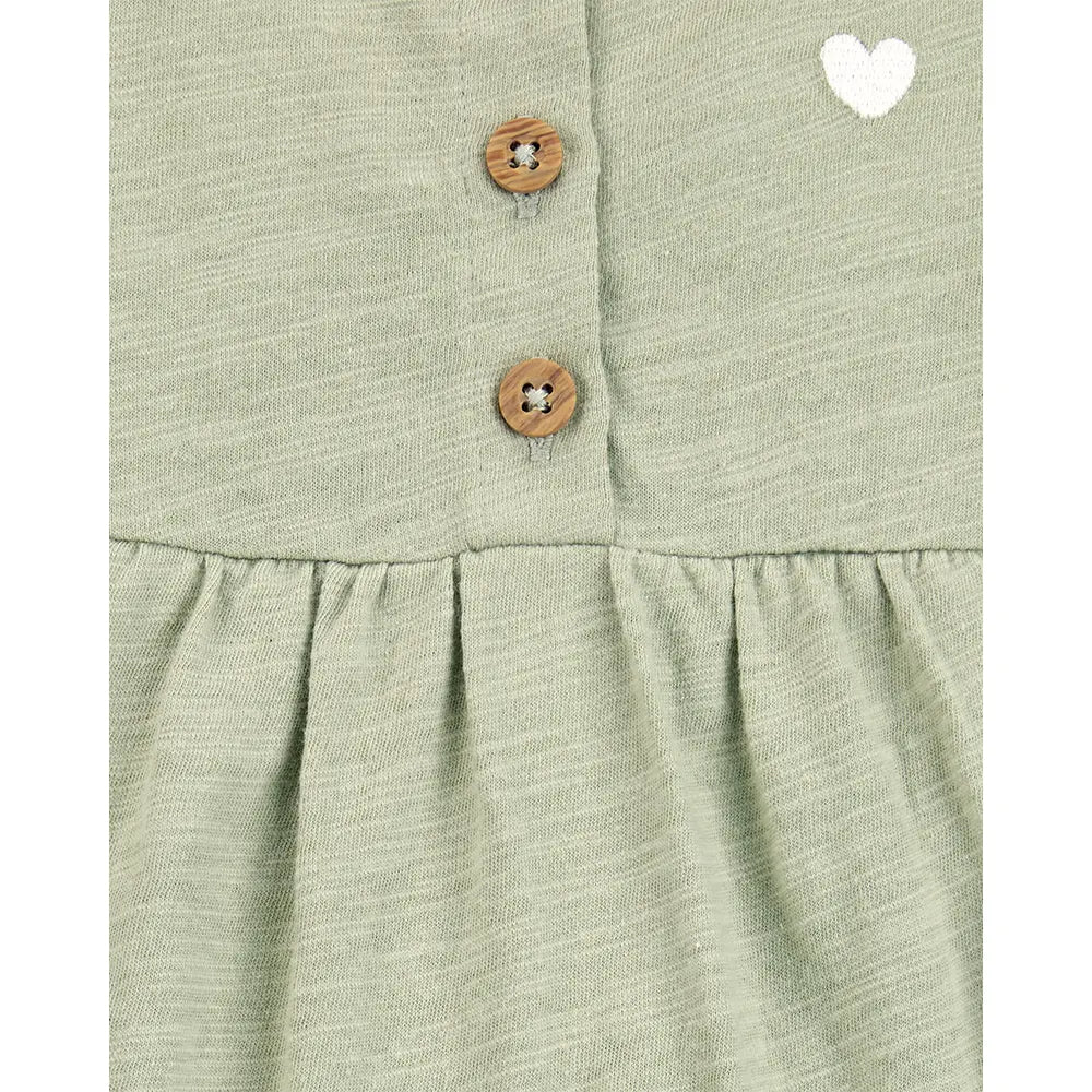 Robe-body Bébé Fille Carter's - Vert Cœur