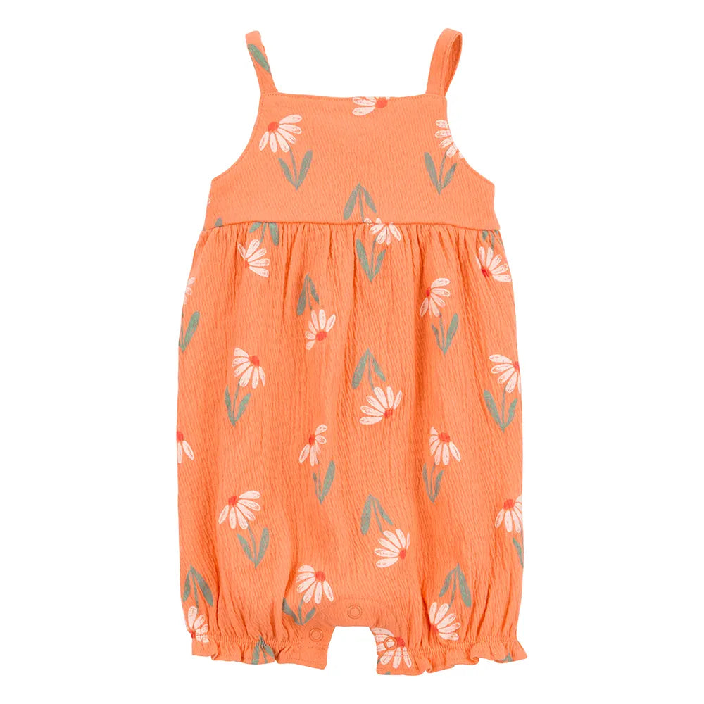 Barboteuse débardeur florale pour bébé fille