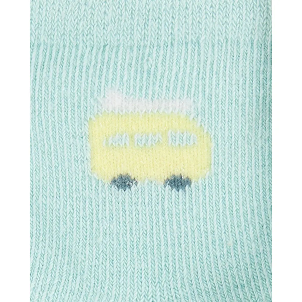 Lot de 3 paires de chaussons-chaussettes voiture bébé