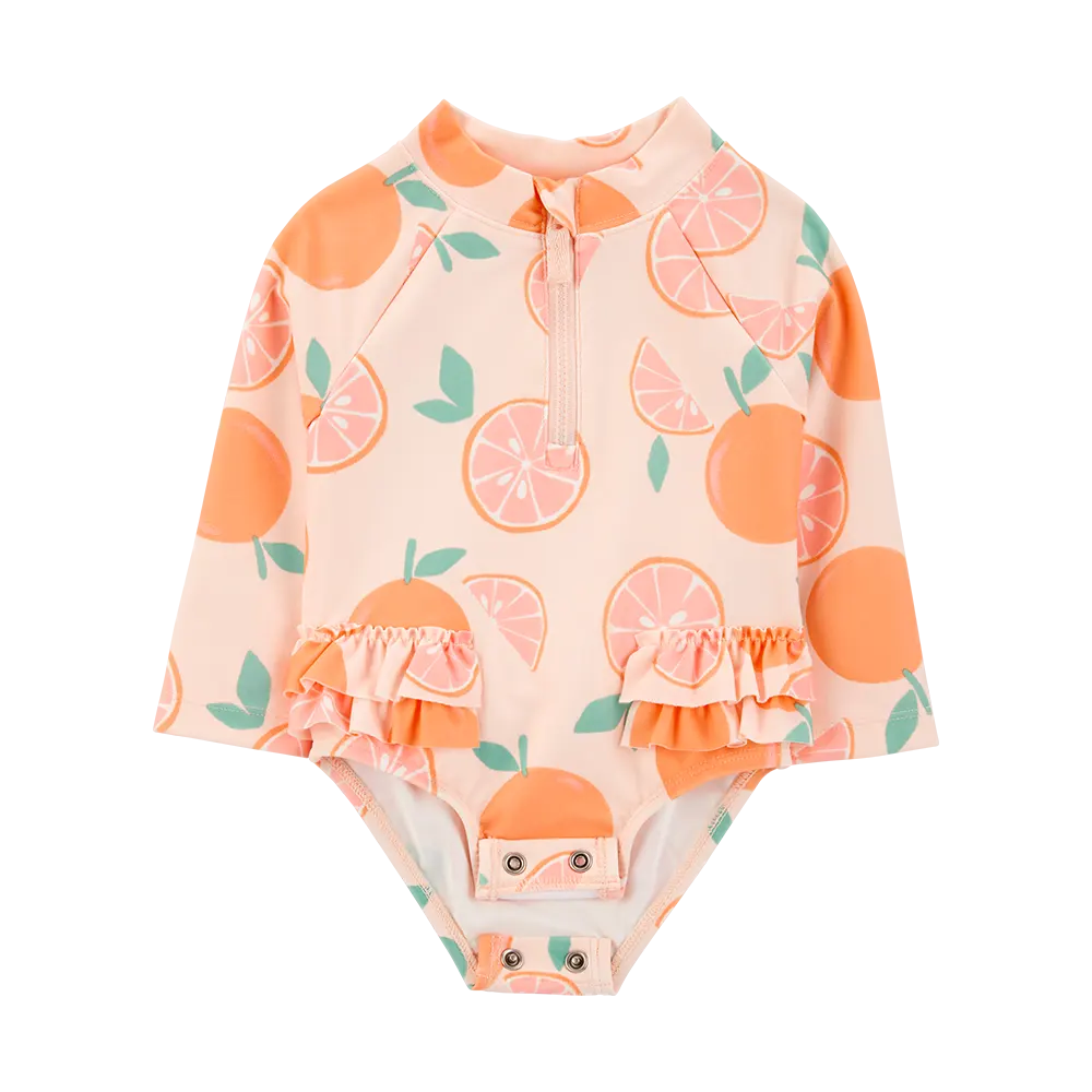 Traje de baño anti-UV para bebé niña Carter's - Naranja