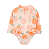 Traje de baño anti-UV para bebé niña Carter's - Naranja