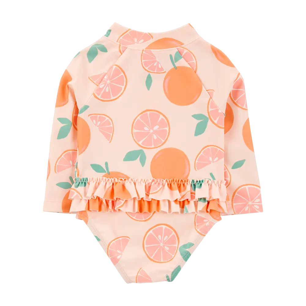 Traje de baño anti-UV para bebé niña Carter's - Naranja
