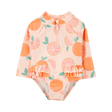 Maillot de bain anti-UV bébé fille - Imprimé orange
