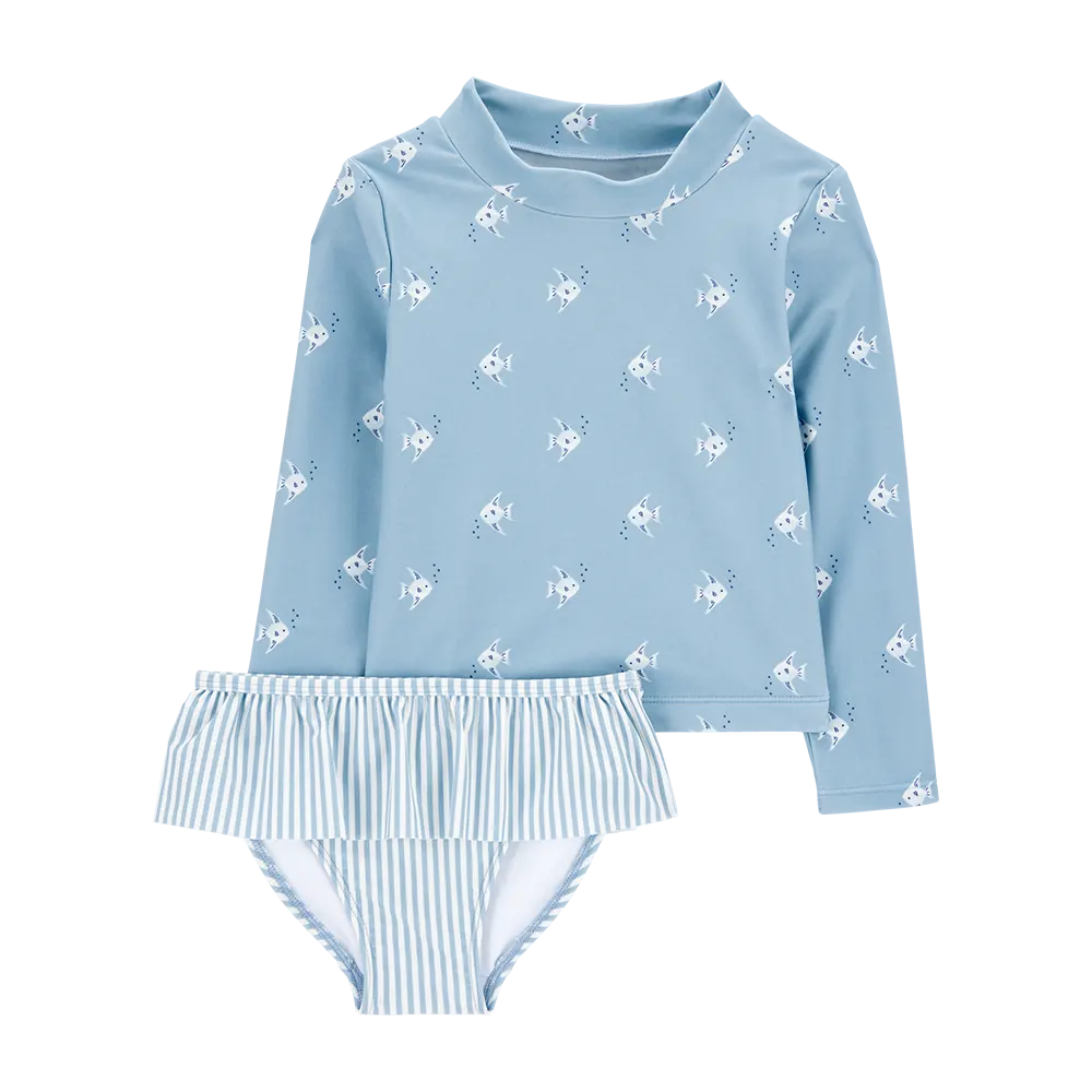 Ensemble maillot de bain anti-UV 2 pièces bébé fille