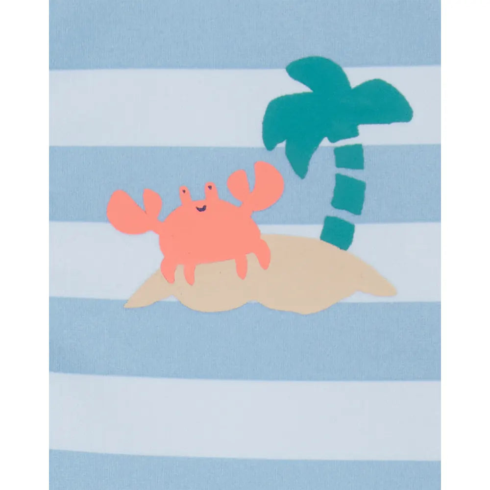 Traje de baño anti-UV a rayas para bebé niño Carter's - Azul