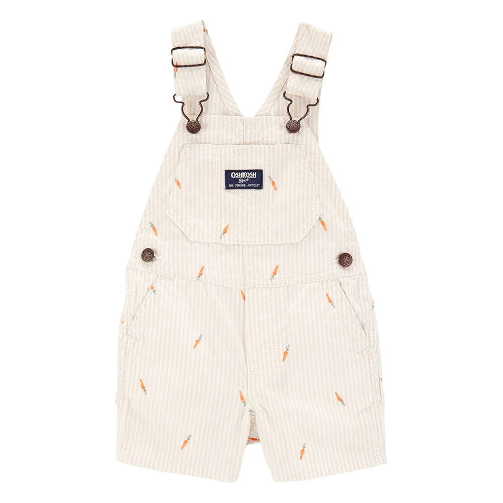 Salopette courte rayée carotte bébé garçon - OshKosh