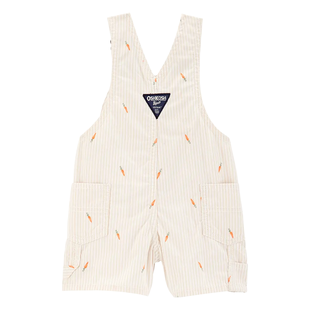 Salopette courte rayée carotte bébé garçon - OshKosh