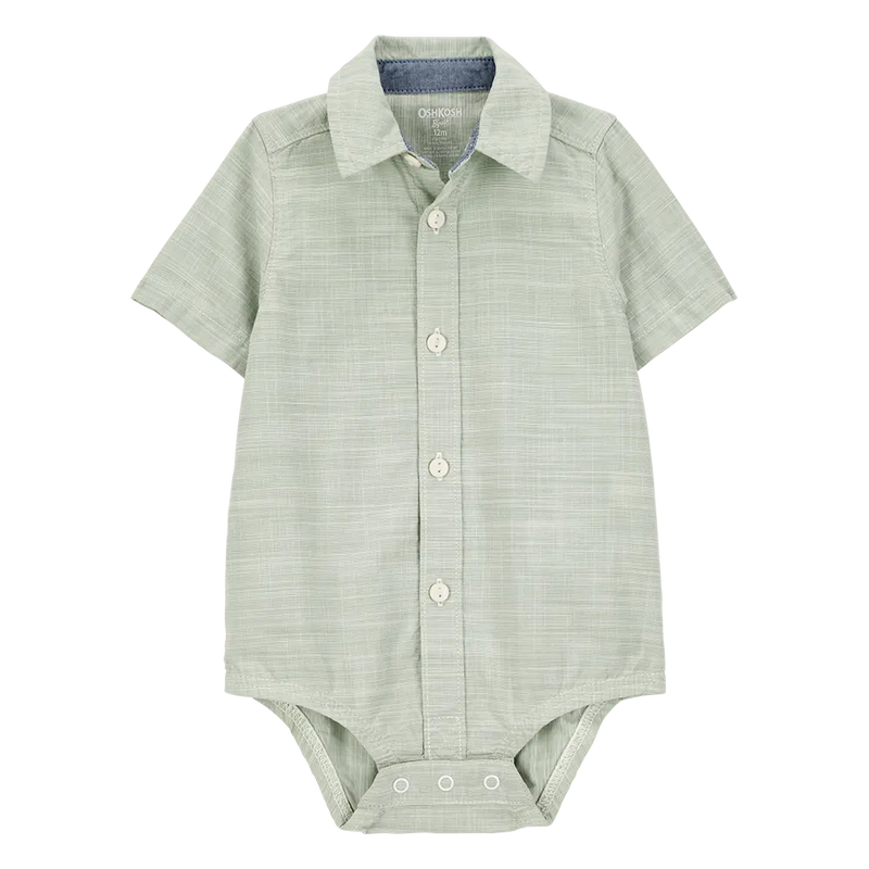 Body-chemise à Manches Courtes Bébé Garçon OshKosh - Vert