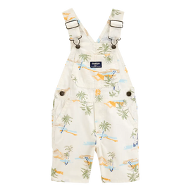 Salopette courte en tricot tropical bébé garçon