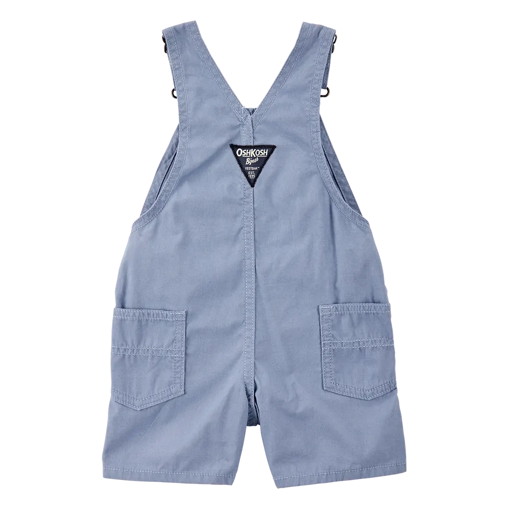 Salopette courte tissée bébé garçon - OshKosh Bleu