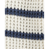 OshKosh Baby Boy Striped Knit Cardigan - Cream & Blue