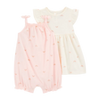 Ensemble robe et barboteuse arc-en-ciel bébé fille