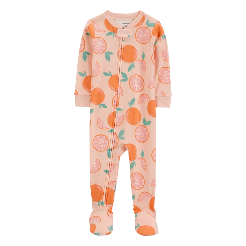 Carter's Baby Girl Cotton Sleeper - Orange
