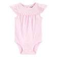 Body à manches papillon en pointelle bébé fille
