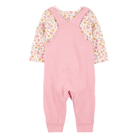 Ensemble salopette et t-shirt lapin bébé fille