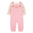 Ensemble salopette et t-shirt lapin bébé fille