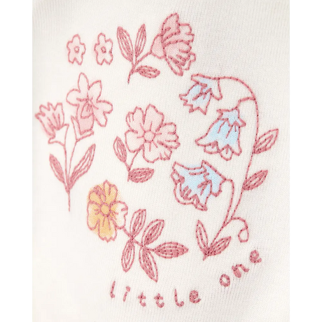 Ensemble 3 pièces cardigan fleuri bébé fille