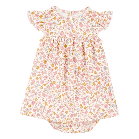 Ensemble robe-body et cardigan bébé fille - Rose