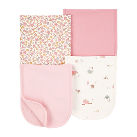 Lot de 4 langes de Rots bébé fille - Rose