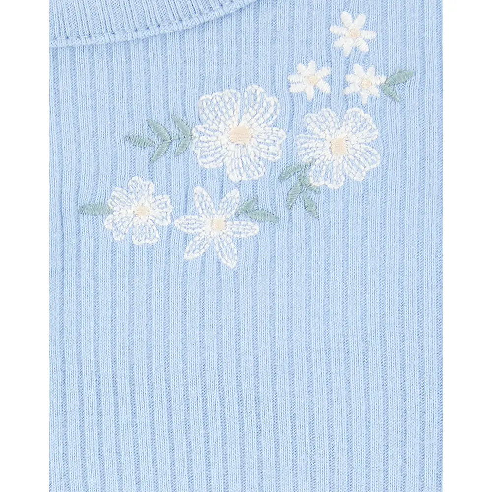 Ensemble robe-body et cardigan bébé fille - Bleu