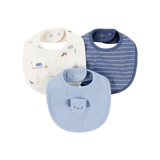 Lot de 3 bavoirs chien pour bébé garçon