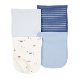Lot de 4 langes de Rots bébé garçon - Bleu