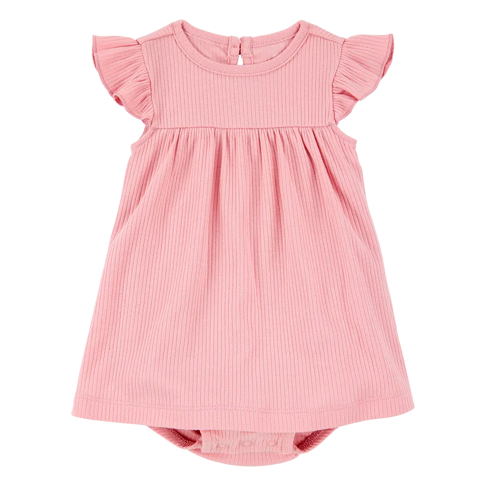 Ensemble robe-body et cardigan bébé fille