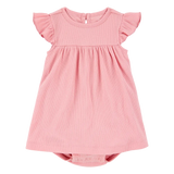 Ensemble robe-body et cardigan bébé fille