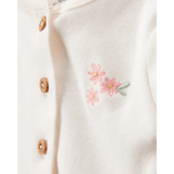 Ensemble robe-body et cardigan bébé fille