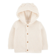 Cardigan à capuche avec oreilles 3D bébé - Ivoire