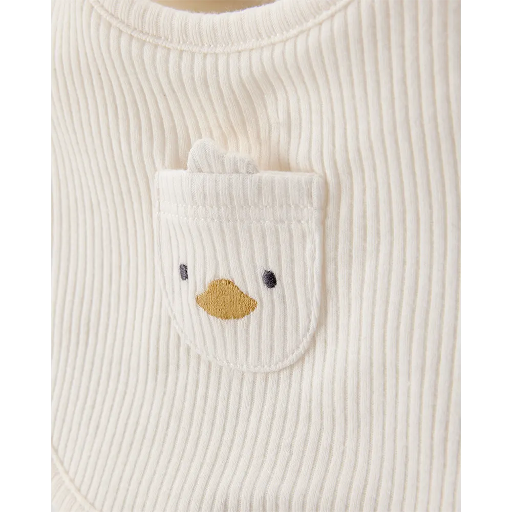 Lot de 3 bavoirs canard bébé - Unisexe