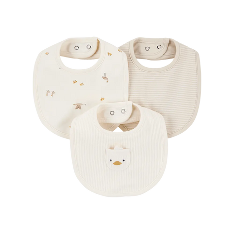 Lot de 3 bavoirs canard bébé - Unisexe