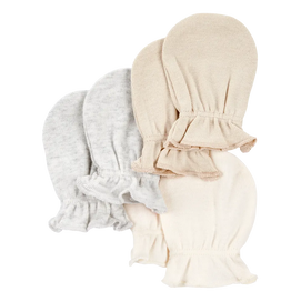 Lot de 3 moufles anti-griffures bébé - Unisexe