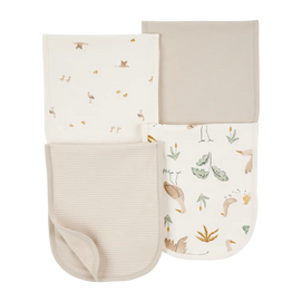 Lot de 4 langes de rots bébé - Couleurs neutres