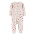 Pyjama dors-bien zippé thermique floral bébé fille
