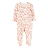 Pyjama dors-bien zippé floral bébé fille - Coton
