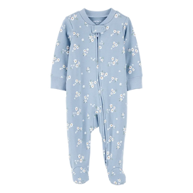 Pyjama dors-bien zippé floral bébé fille - Coton